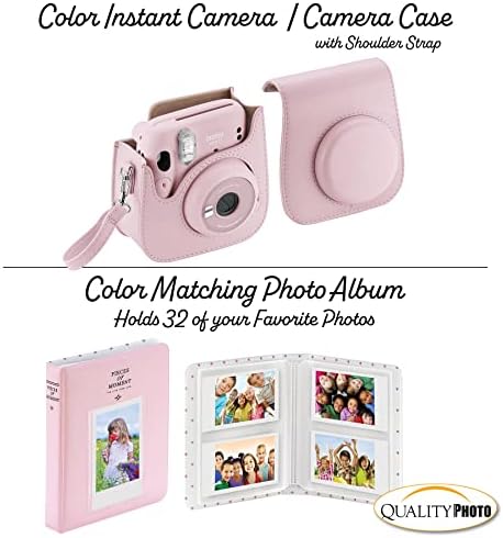Fujifilm Instax mini 11 câmera instantânea com estojo, álbum e mais kit de acessórios