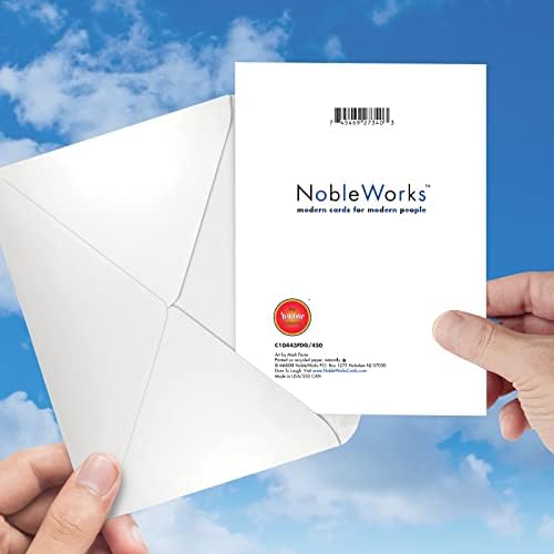 Nobleworks Hystical's Day Greeting Cartão com 5 x 7 polegadas de golfe envelope gato c10443fdg