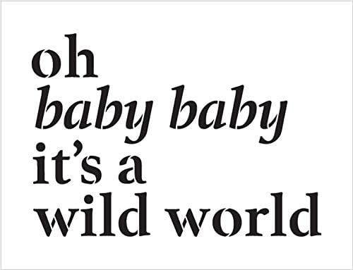 Oh baby baby - word stencil - stcl1843 - por studior12