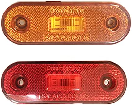 Dream Lighting Trailer Marker Light Light com refletor Automotive Vehicle Top Light Light 4 polegadas Luz do marcador lateral