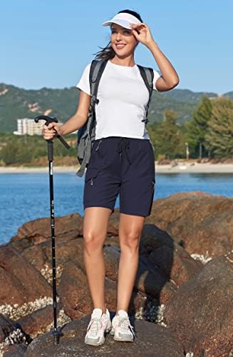 Shorts de caminhada feminina para mulheres de gymbrave rápida shorts leves leves para viagens atléticas ao ar livre com