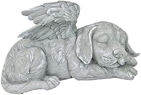 Escultura Memorial de Pet Hurrise, Escultura de jardim de resina resistente esculpida à mão para lápides memoriais de animais de estimação internos para animais de estimação