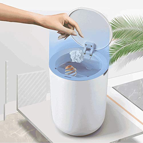 Lixo inteligente de czdyuf lata de lixo doméstico à prova d'água para a sala de estar banheiro de cozinha 8l lixo