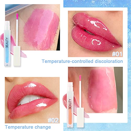 WGUST Top Maquiagem Nutrição Aquecimento Mudança Lip Limite Hidratante Translúcido Lip Glos