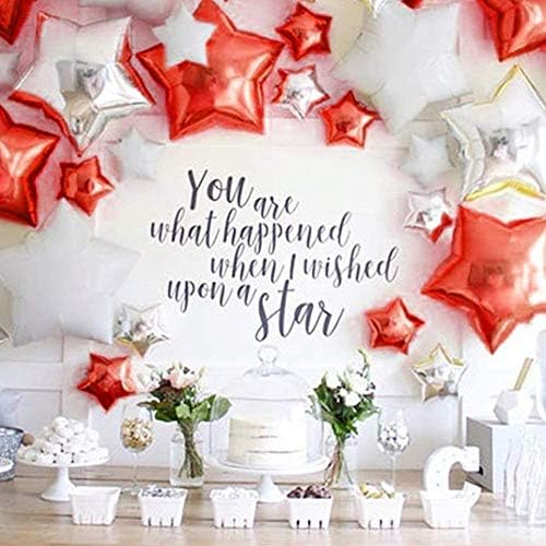 [10 pacote] Balões de foil de forma de estrela, balões de alumínio de 18 Mylar alumínio 45cm Decorações para festa de aniversário Festas