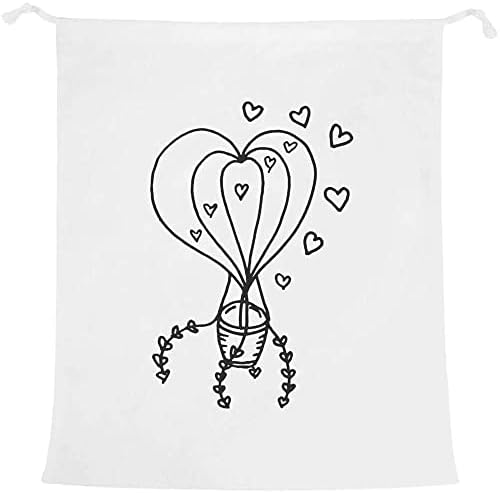 Azeeda 'Hot Air Balloon & Hearts' Laundry/Lavagem/Bolsa de Armazenamento