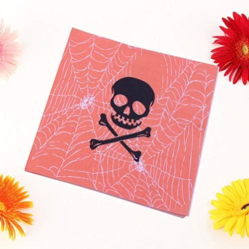 Toalhas de papel impresso Besportble 1pc Halloween Skull Guardy Beautiful confortável Halloween Impressão do crânio