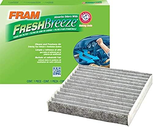 Fram Fram Fresh Breeze Cabin Filtro de ar Substituição para compartimento de passageiros de carro com braço e martelo bicarbonato