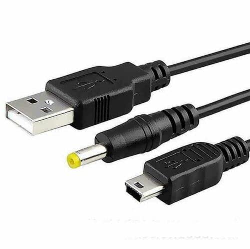 Soluções do Sr. Gadget 2 em 1 USB a Mini 5pin Dados & Power Cable para PSP PS3 / Excelente qualidade
