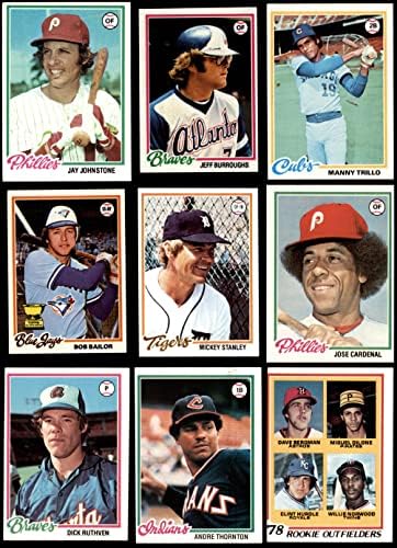 1978 Topps Baseball próximo ao conjunto completo VG+