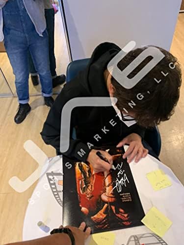 Jonathan Ke Quan autografado assinado inscrito 11x14 foto JSA Testemunha Encind Man