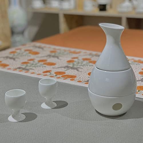 Kits de óleo essencial Kits japoneses Aquecedores de vinho de cerâmica: garrafa de porcelana branca garrafa