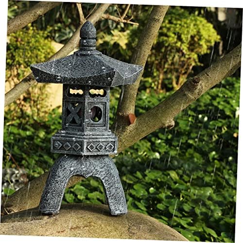 Cabilock Solar Light Acessórios japoneses Casa Ornamentos Japandi Decoração Luzes da passarela Luzes de jardim Pagoda