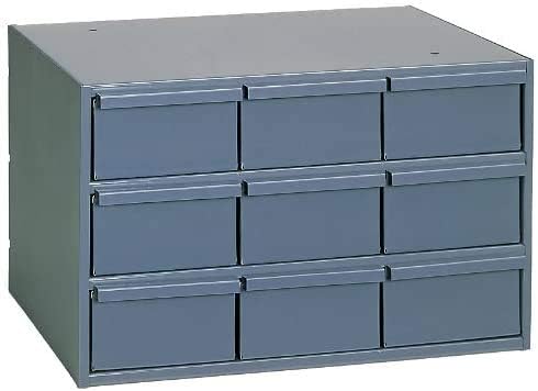 Durham 004-95 Gabinete de armazenamento vertical de aço laminado cinza laminado, largura de 17-1/4 x 10-7/8 altura x 11-5/8 profundidade,