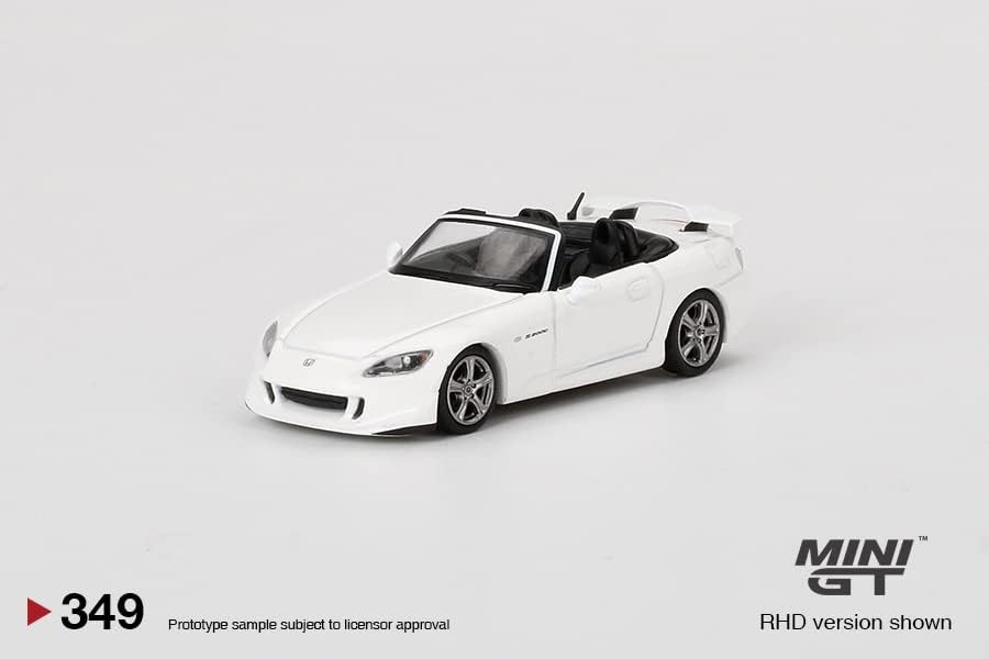 Mini GT 1:64 Honda S2000 AP2 Tipo S Grand Prix White 349 Modelo Diecast MGT00349 Miniaturas de Escala Verdadeira