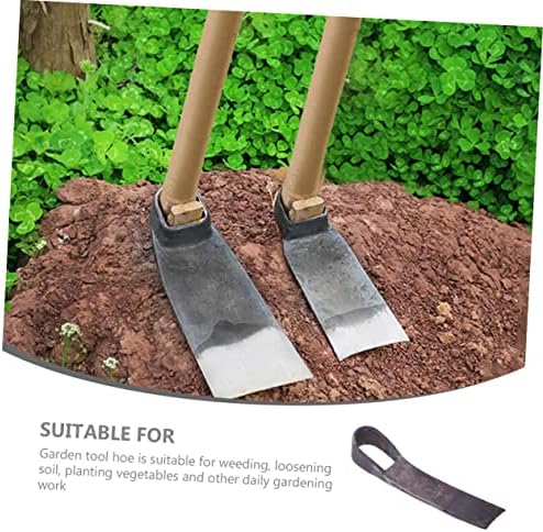 Yardwe 4pcs substituível resistente agricultura de remoção de ervas daninhas ferramenta de acessórios enxadas de solo planting jardim de jardim de jardinagem prática para a cabeça de aço de solo sólida e resistente ao desgaste