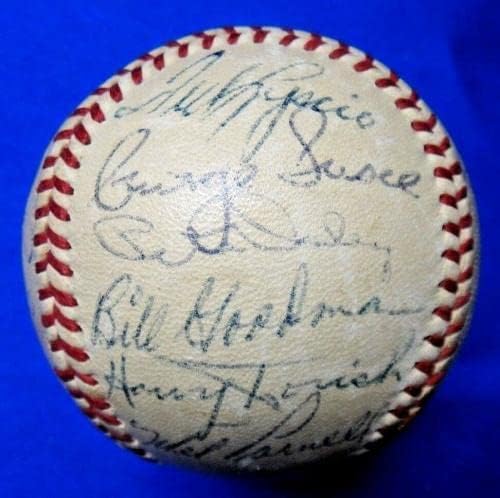 1956 A equipe do Boston Red Sox assinou o beisebol Ted Williams 25 Autografs - Bolalls autografados