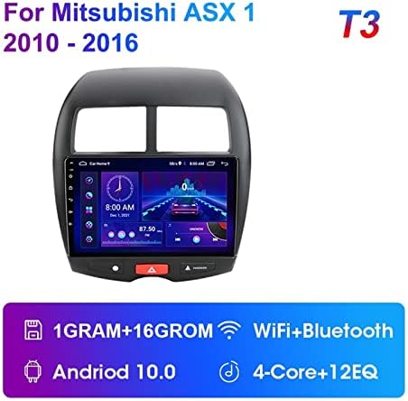 Gripzo Car Multimedia 2 DIN CarPlay Android 11 Rádio de carro Multimídia Player Compatível com Mitsubishi ASX 1 2010- Navigação GPS 4G Unidade de cabeça