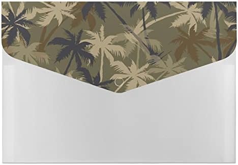Palm Tree Camouflage Expanding File Pasta 6 Bolsos Organizador de Arquivos de Acordo de Acordens Pastas fofas para documentos