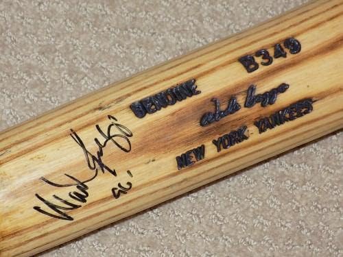 Wade Boggs H&B Game usado Bat assinado New York Yankees Red Sox Hof PSA Gu 9.5 - Jogo usado MLB Bats