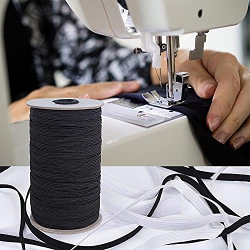 1 rolo elástico faixas para costurar cordas elásticas esticadas para costurar 1/10 -1/2