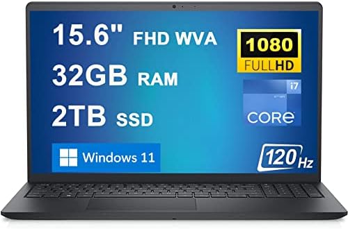 Dell Inspiron 15 3000 3520 Laptop de negócios 15,6 FHD WVA Anti-Glare 120Hz Display 12ª geração Intel 10-core i7-1255U
