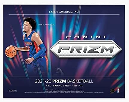 2021/22 Panini Prizm NBA Basketball Retail Box - 24 pacotes - 96 cartões de negociação Total