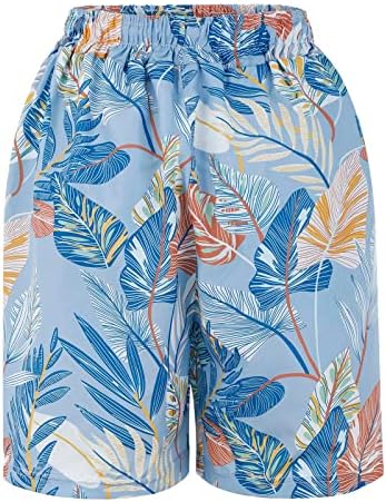 Aihou Women Shorts Casual Summer feminino praia de verão confortável short casual cintura elástica curta calça solta
