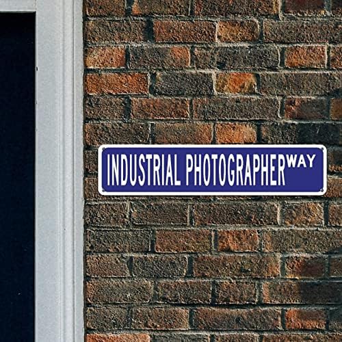 Fotógrafo industrial Gift Metal Wall Sign Profissão de fotógrafo industrial Decoração de metal Sinais de metal fotógrafo de metal sinal de metal sinal de qualidade de rua personalizada para o quarto da cozinha varanda da frente