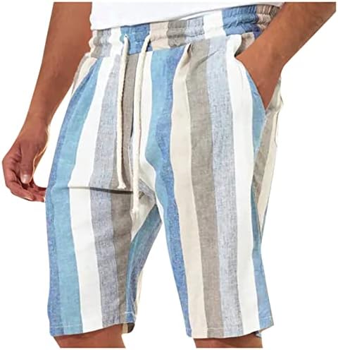 Dudubaby masculino shorts homens Moda moda Casual Casual Pocket Stripe impresso Hawaii Beach Shorts calça