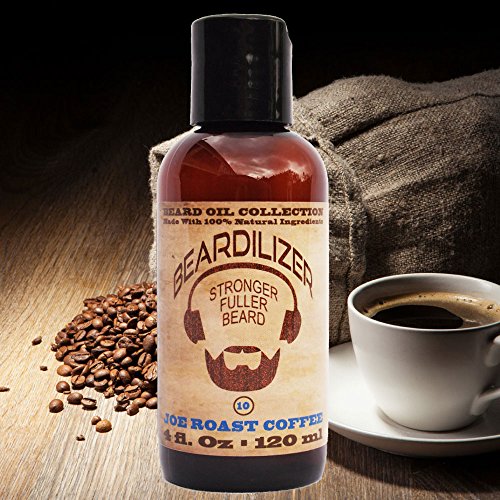 Coleção de óleo de barba Beardilizer ® - 10 Joe Roast Coffee 4 oz - Feito com ingredientes naturais