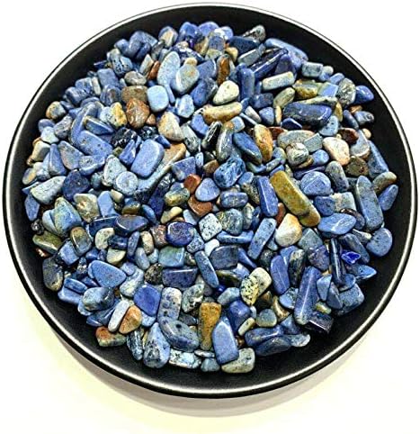 Shitou22231 100g 4 tamanho natural dumortierite quartzo polido cálculos de rocha de cascalho de cristal e minerais cálculos de cura