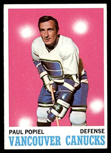 1970 Topps 122 Paul Popiel Vancouver Canucks Ex Canucks