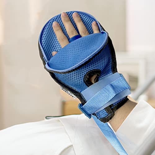 Wxfexia Matalhas anti-arranhões para idosos, mãos de mãos fixas proteger as luvas de demência separadora, 1 par