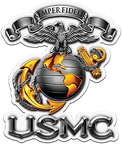 Erazor Bits Decalques reflexivos do Corpo de Fuzileiros Navais, compartilhe seu apoio com nossos adesivos de vinil USMC-MEMPER