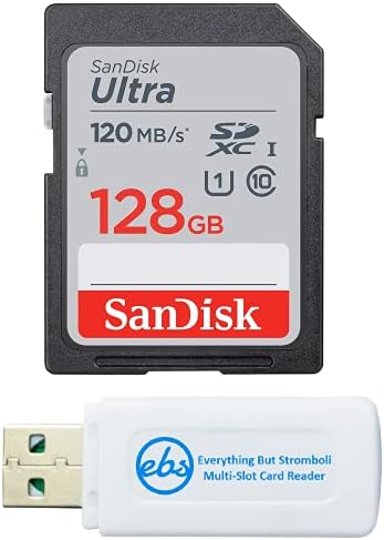 Sandisk 128GB SDXC SD Ultra Memory Card funciona com Canon PowerShot Elph 360 HS, SX70 HS, SX620 HS Camera UHS-I Paco