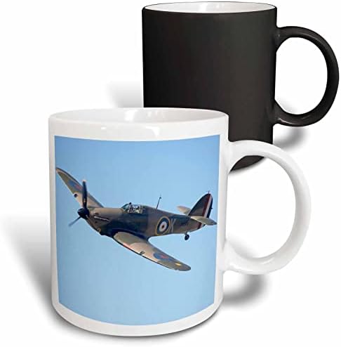 Hurricane de Hawker 3drose, British and Allied WWII Plano de caça-Au02 Dwa6007 David Wall Caneca, 11 onças