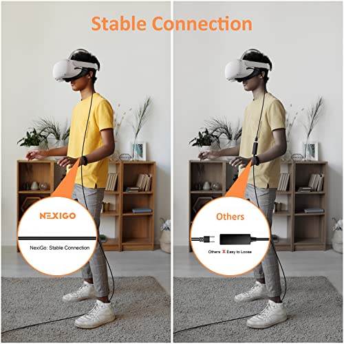 NEXIGO 10Gbps Link Cable 10ft, carregamento rápido atualizado e cabo de transferência de dados de alta velocidade,