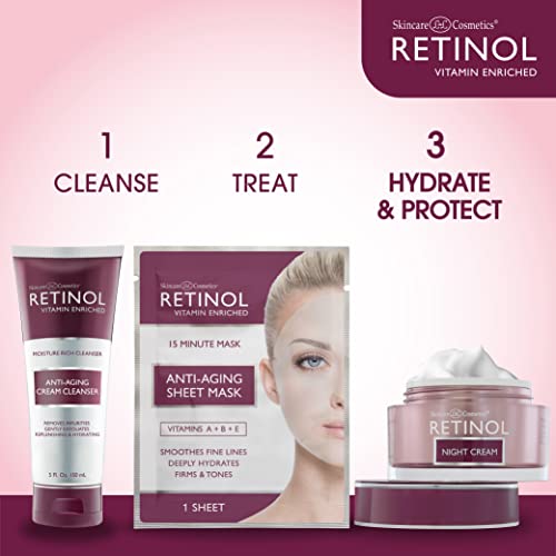 Retinol Night Cream-O retinol antienvelhecimento original para a pele mais jovem-hidratante restaurador luxuoso funciona enquanto você dorme para reduzir linhas finas e outros sinais de envelhecimento