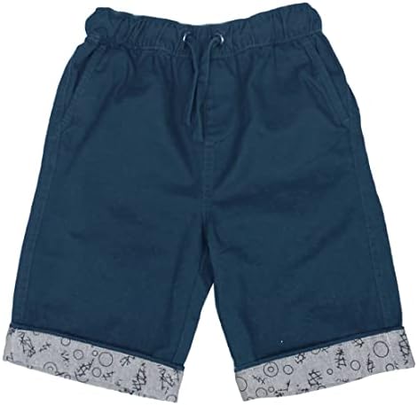 Bienzoe meninos shorts menino cotocolos de cota de algodão shorts elásticos