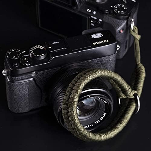 Pulseira de câmera - paracord câmeras de ponta de mão pulseira de pulseira para DSLR ou câmera sem espelho