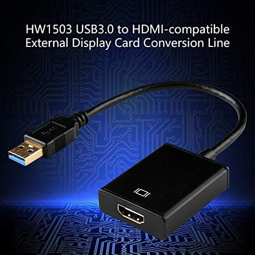Connectores HD 1080p USB 3.0 para HDMI Adaptador Cabo USB para HDMI Adaptador de Multi Monitor para HDMI para Windows 7/8/10 -