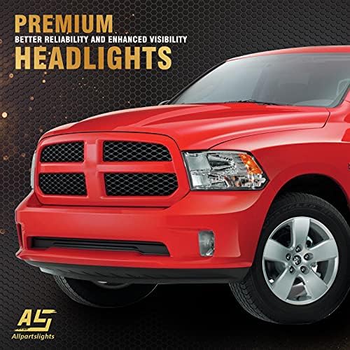 TOPAUTOGEEAR MONTAGEM COMPATÍVEL COM 2009-2018 DODGE RAM 1500/2010-2018 DODGE RAM 2500 3500/2019-2021 RAM 1500 CLASSIM, LENS CLOM