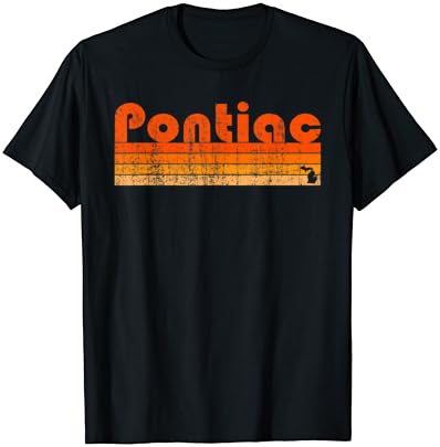 T-shirt retro dos anos 80 Pontiac Mi