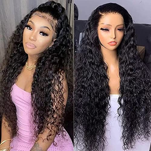 Maxine 28 polegadas 180 Densidade HD Lace Front Wig Human Human Pré retirado 13x4 Water Water Lace Front Wigs Wet