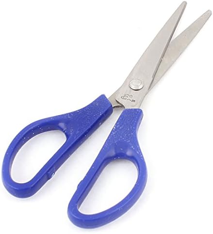Aexit School Plastic Hand Tools manuseie o cortador de papel, fazendo scrapbook artesanato tesoura e tesouras tesouras azul