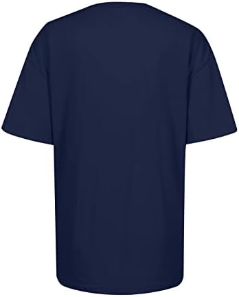 Camisa da blusa de outono de verão para Lady Manga Curta 2023 Roupas Fashion Crew Crepão Gráfico de algodão grande camisa