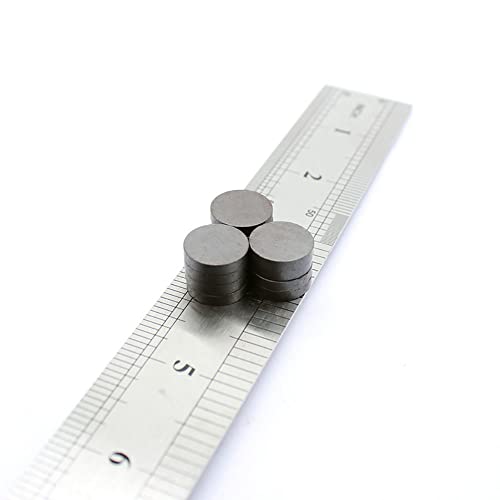Pequenos ímãs de cerâmica para artesanato - 100 ímãs adesivos de disco de ferrita fortes de 100 redondos - 13/16 polegadas