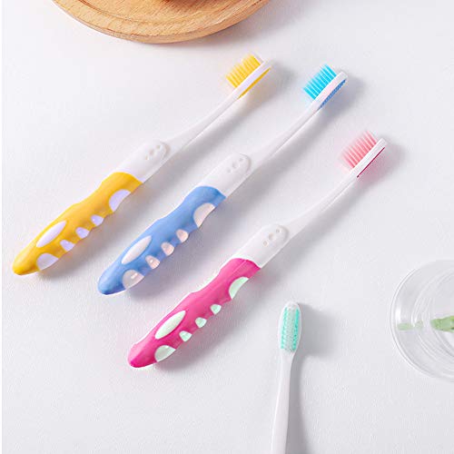 12 PCs dobrar o deslocamento da escova de dentes dobrável portátil Bristle de dentes de dentes de dentes de dentes escova de dentes de dentes de dentes para dentes de dentes para goma de dentes sensíveis com 2 PCs Travel Dobring Brush Brush Comb