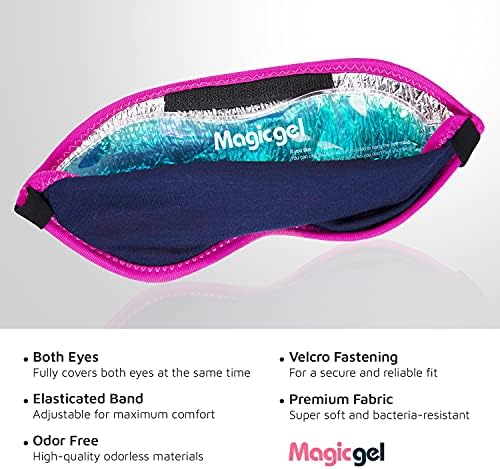 Pacote de gel de máscara para os olhos e pacote de pacote de gelo de luvas quentes ou frias por gel mágico